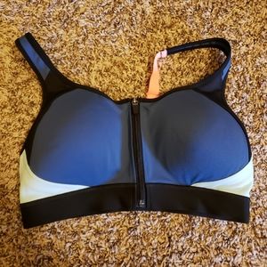 High Impact Sports Bra with Front Zipper